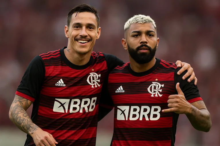 Pedro se aproxima de Gabigol